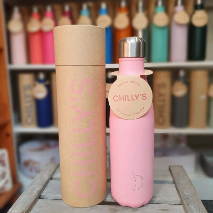 Large Pastel Pink Chilly's Bottle