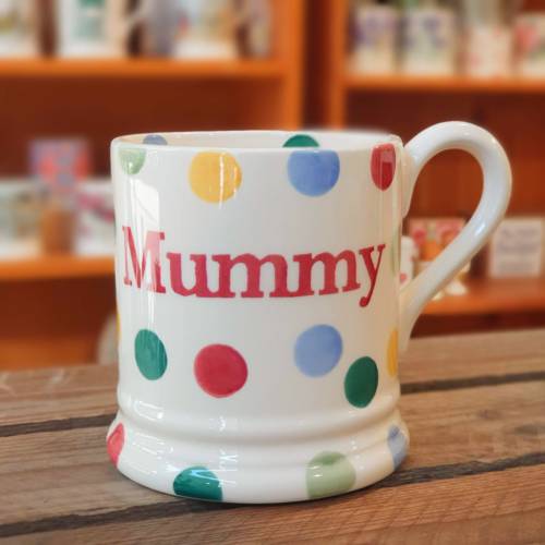 emma bridgwater polka dot mummy mug