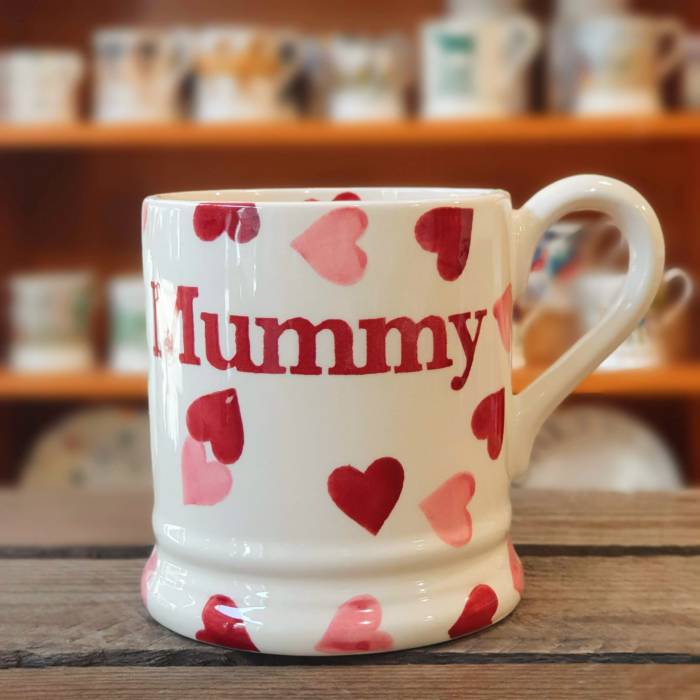 emma bridgewater pink hearts mummy mug