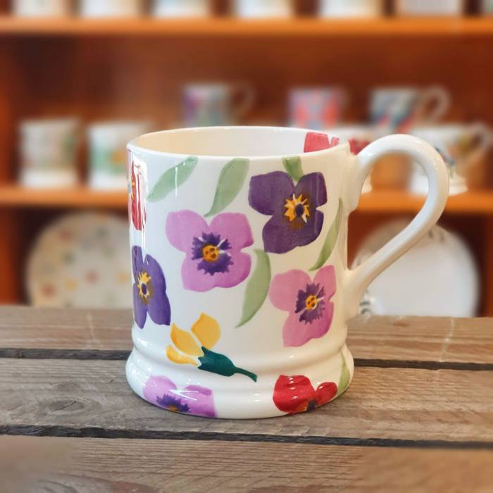 emma bridgewater multi-colour flower mug