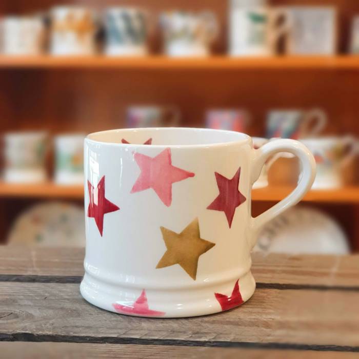 emma bridgewater pink star small mug
