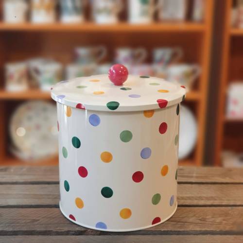 emma bridgewater polka dot biscuit barrell