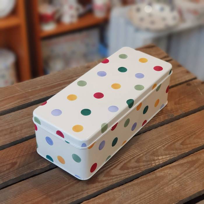 emma bridgewater polka dot rectangular tin