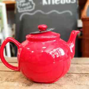Red large teapot