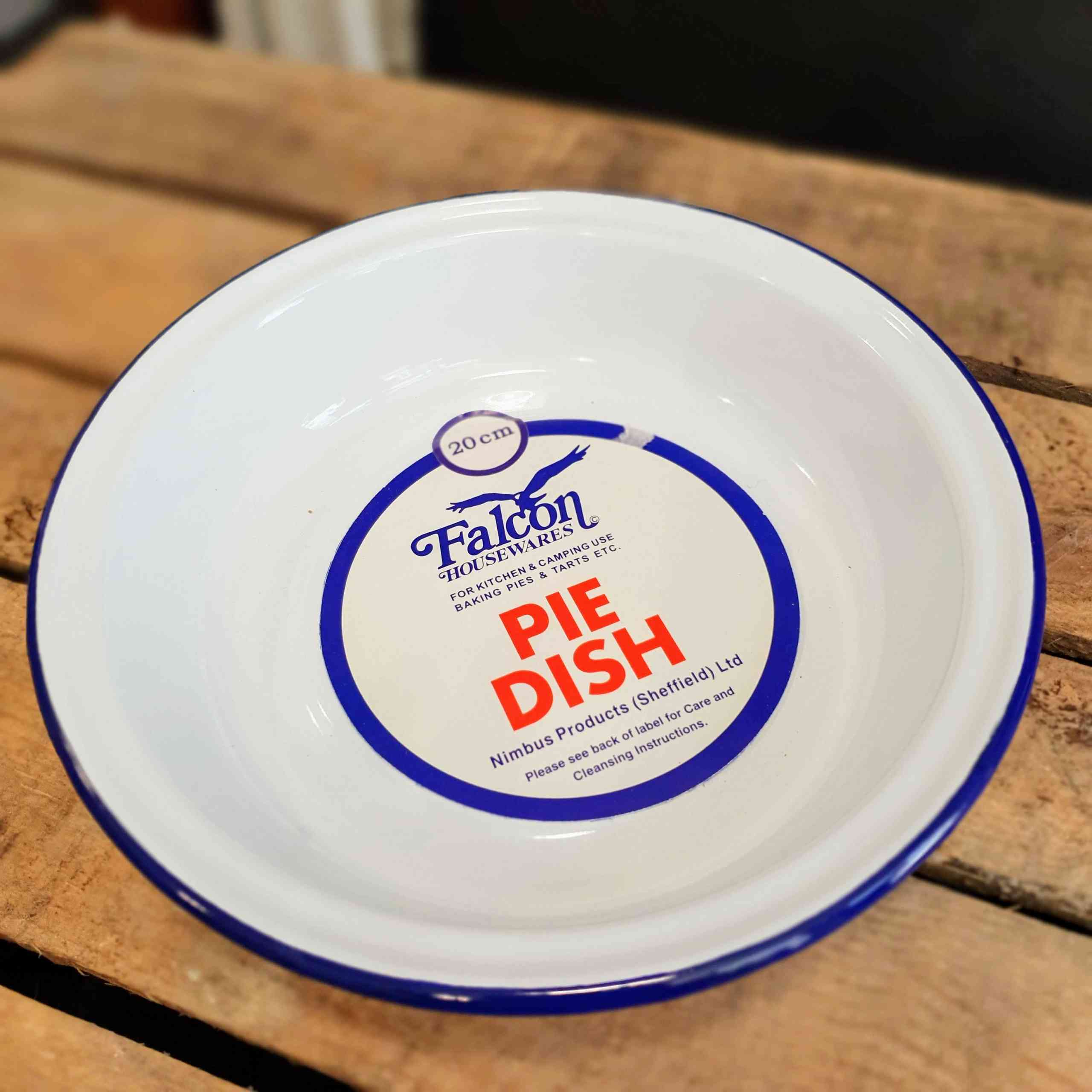Traditional Blue and White Round Pie Dish