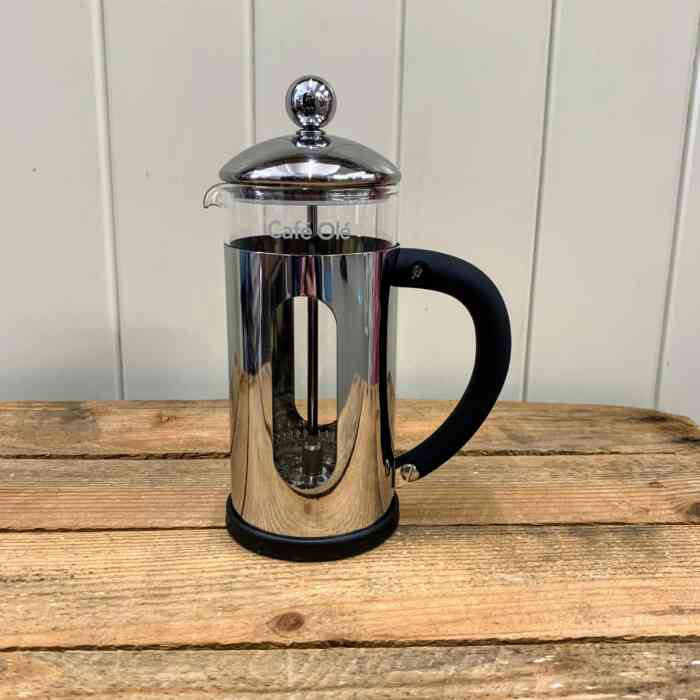 cafe-ole-glass-and-stainless-steel-cafetiere-3-cup