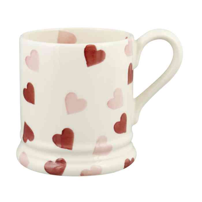 Emma Bridgewater Pink Hearts Half Pint Mug - Image 2