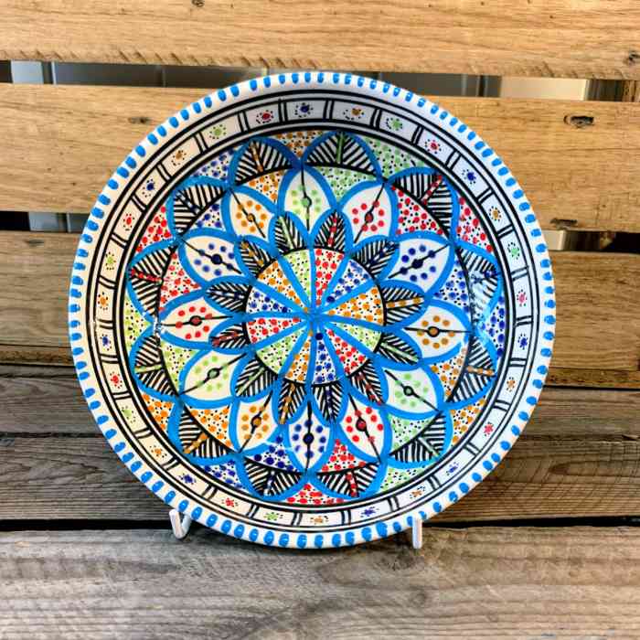 Tunisian Hand Painted Bowls - Flat