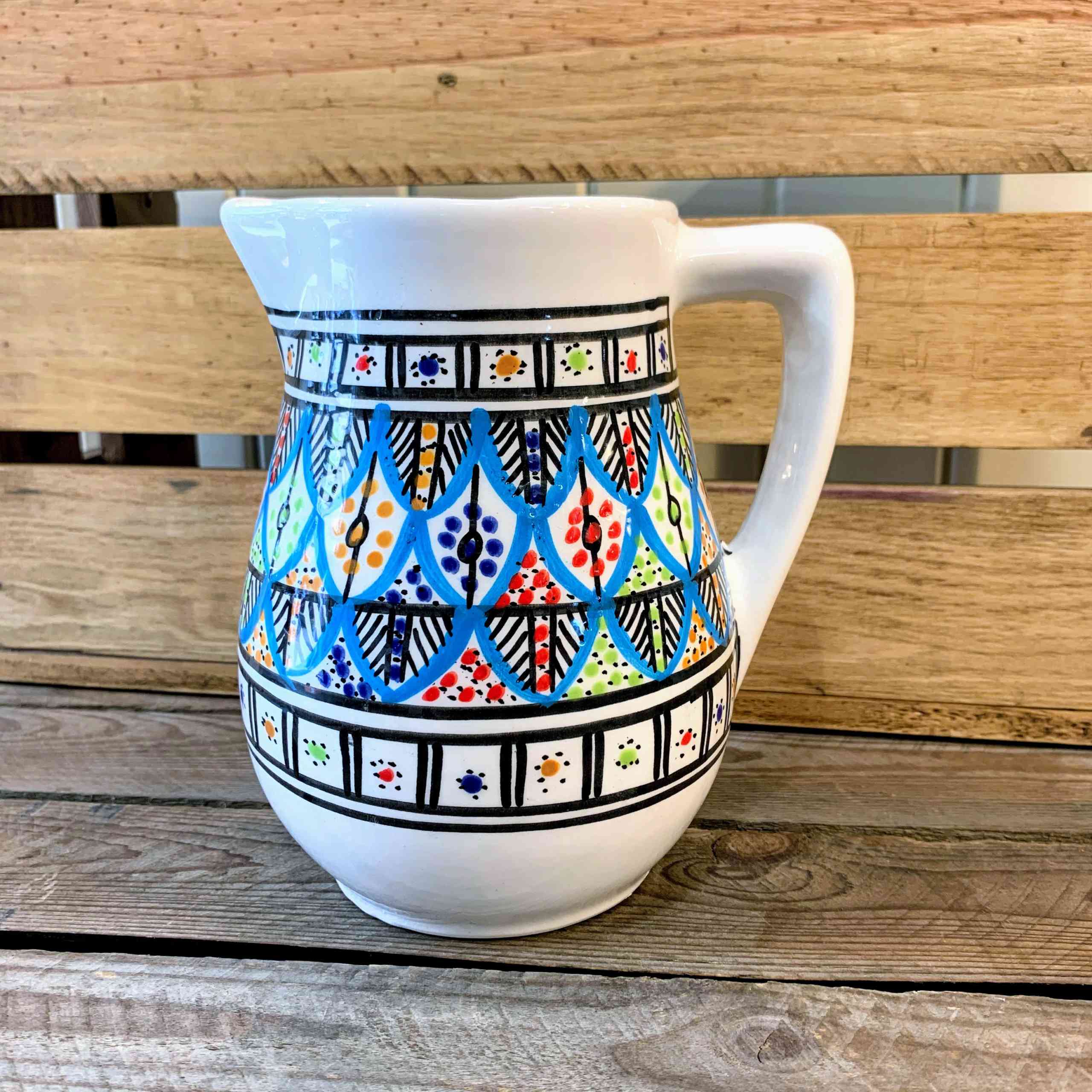 Tunisian Hand Painted Jug