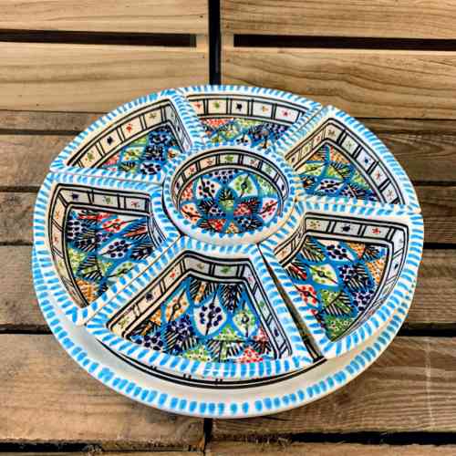 Tunisian Hand Painted Aperitif - Round