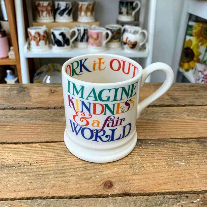 Emma Bridgewater 'Kindness & A Fair World' Mug Cooking Kneads