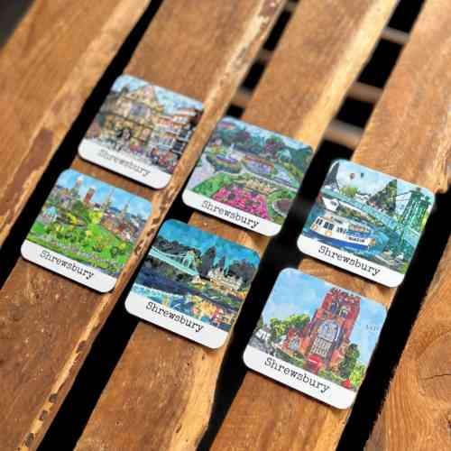 lyn-evans-torn-paper-art-shrewsbury-fridge-magnets-6-designs