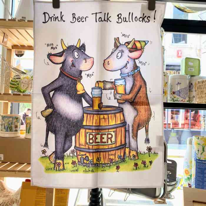 drink-beer-talk-bullock-100%-cotton-tea-towel