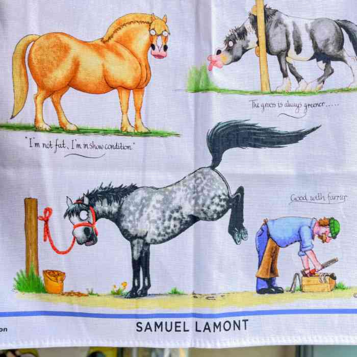 Samuel Lamont ‘The Grass Is Always Greener’ 100% Cotton Tea Towel - Image 3