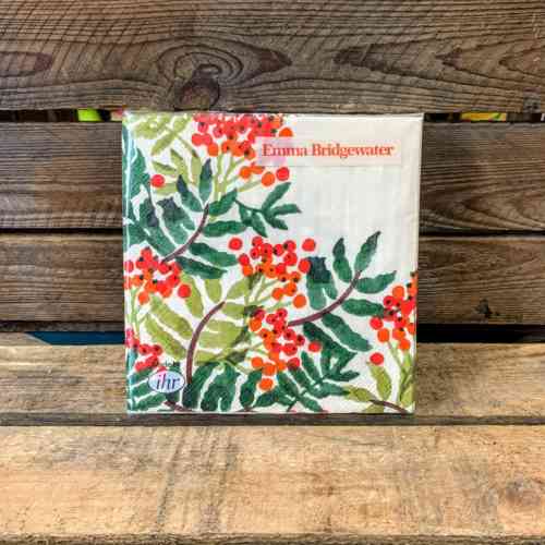 Emma Bridgewater Christmas Napkins Rowan Berry BUY NOW!