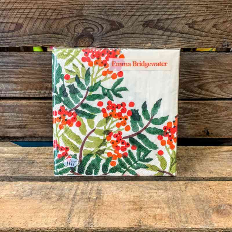 Emma Bridgewater Christmas Napkins Rowan Berry BUY NOW!