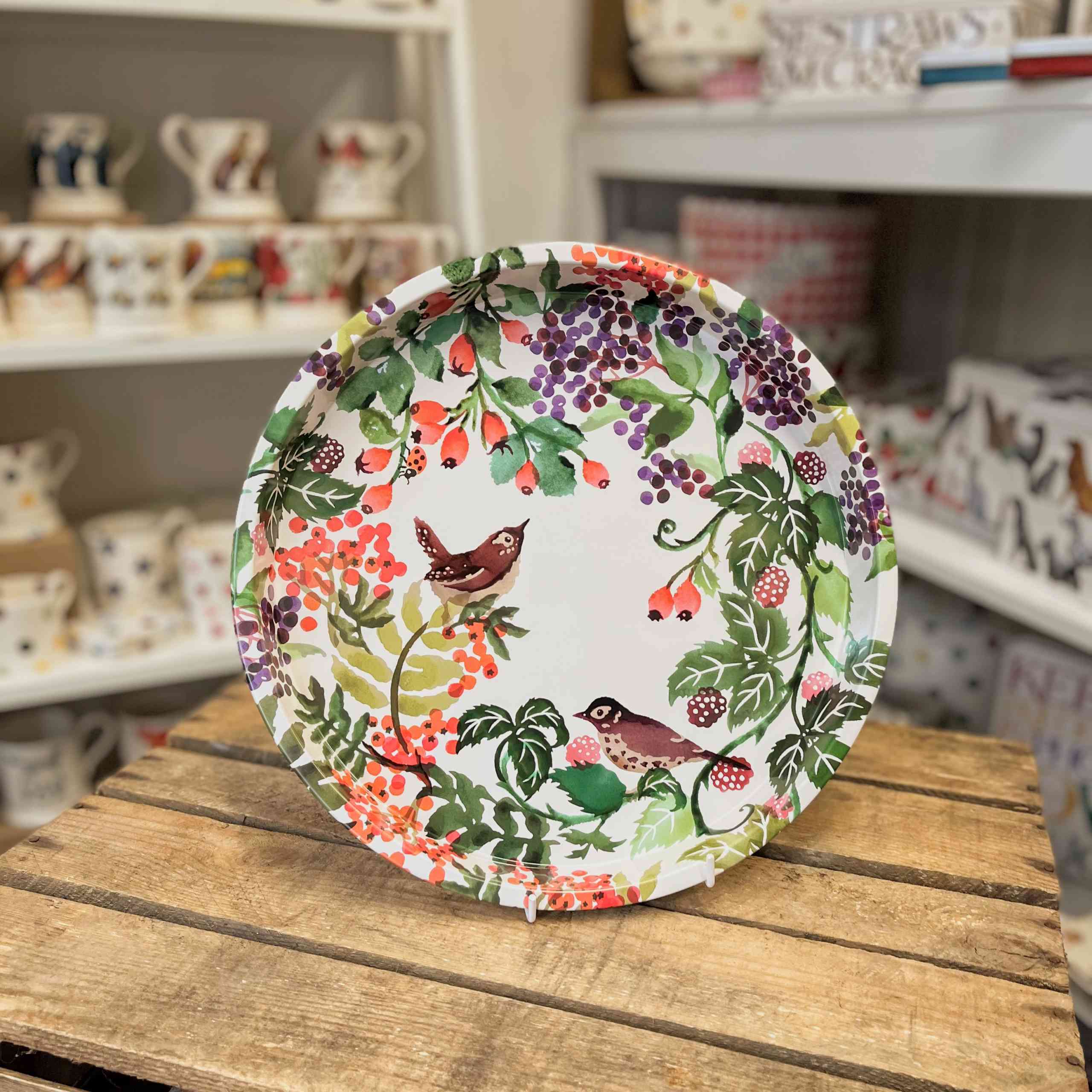 Emma Bridgewater Autumn Hedgerow Round Tin Tray