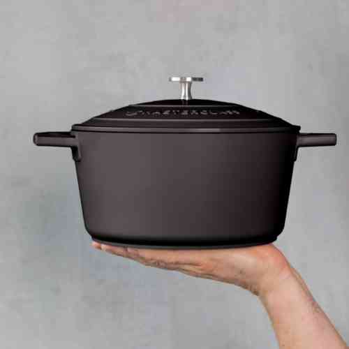masterclass-cast-aluminium-casserole-dish-24cm-black