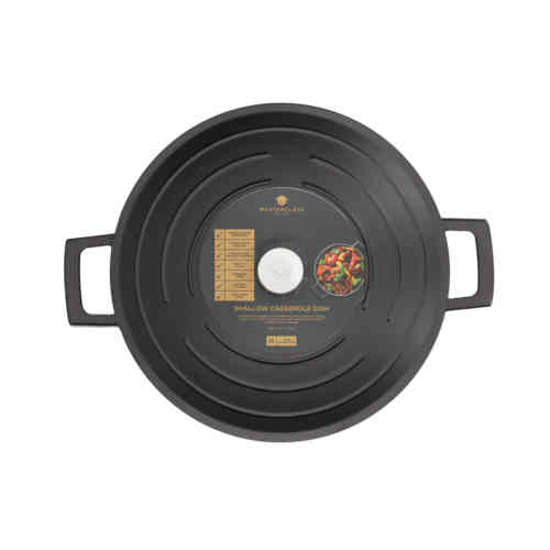 masterclass-cast-aluminium-shallow-casserole-dish-28cm-black