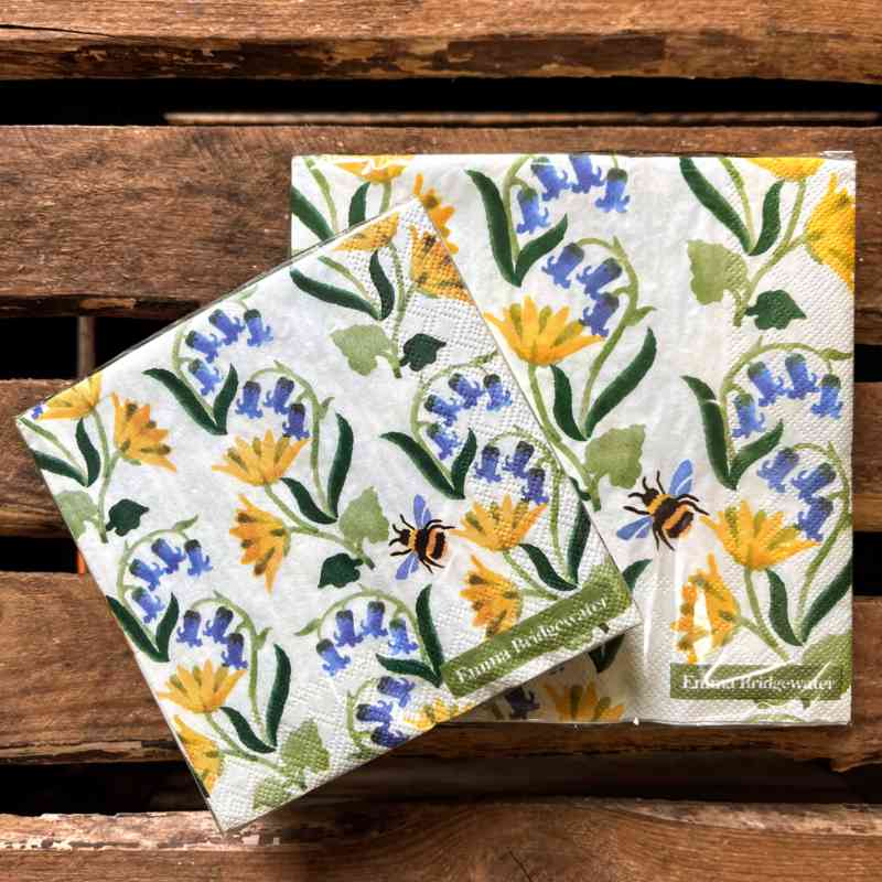 Emma Bridgewater Bluebell & Celandine Napkins Buy Now