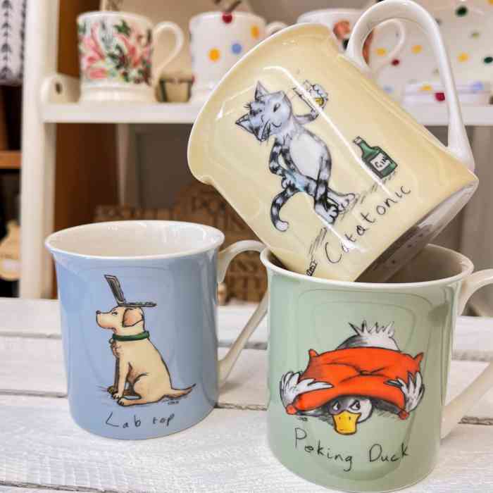 Louise Tate Fine China Mugs - 3 designs
