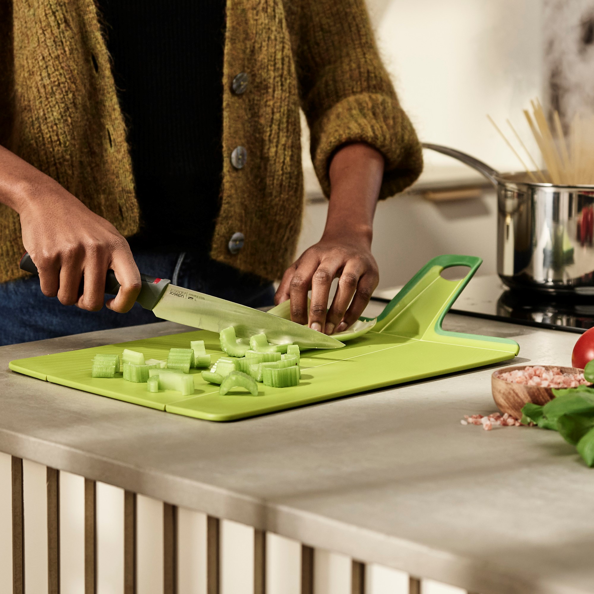 Chop And Pour With This Folding Chopping Board For Mess-Free Cooking