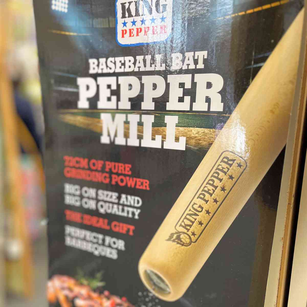 Baseball Bat Pepper Mill Cooking Kneads