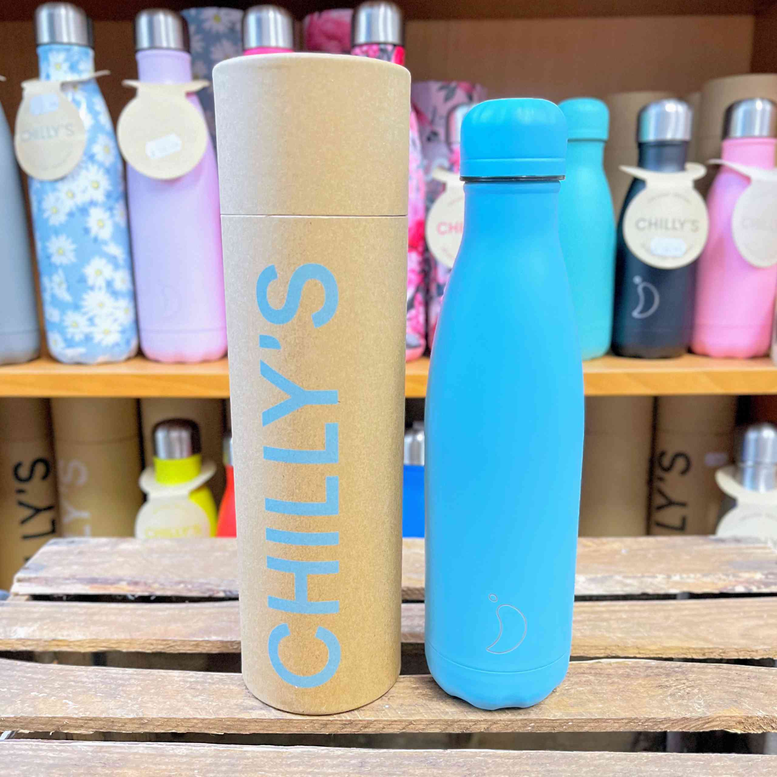 Chilly's, Sports Water Bottle 500ml - Matte Blue