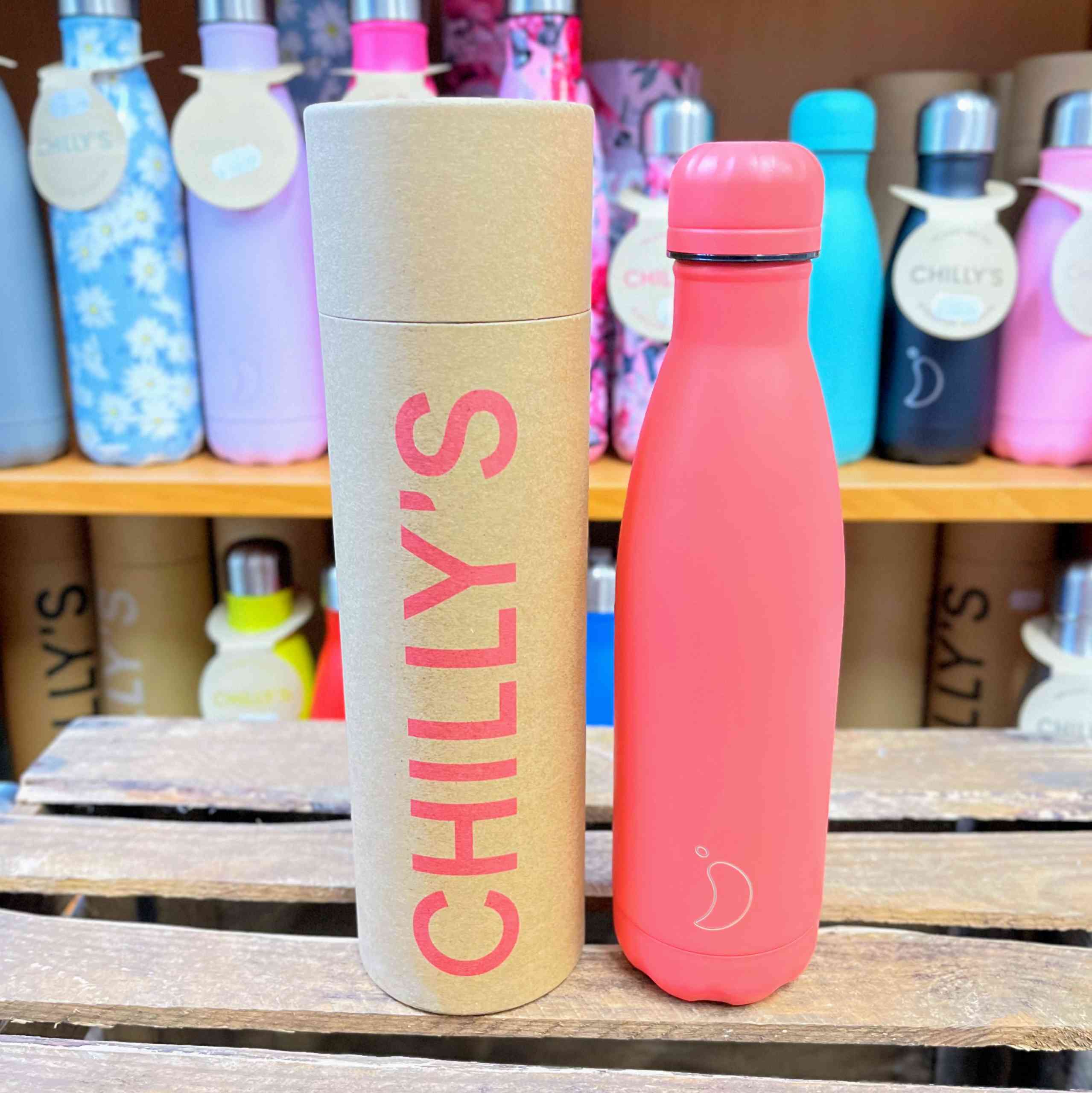 Chilly's Pastel 500ml Bottle - All Coral