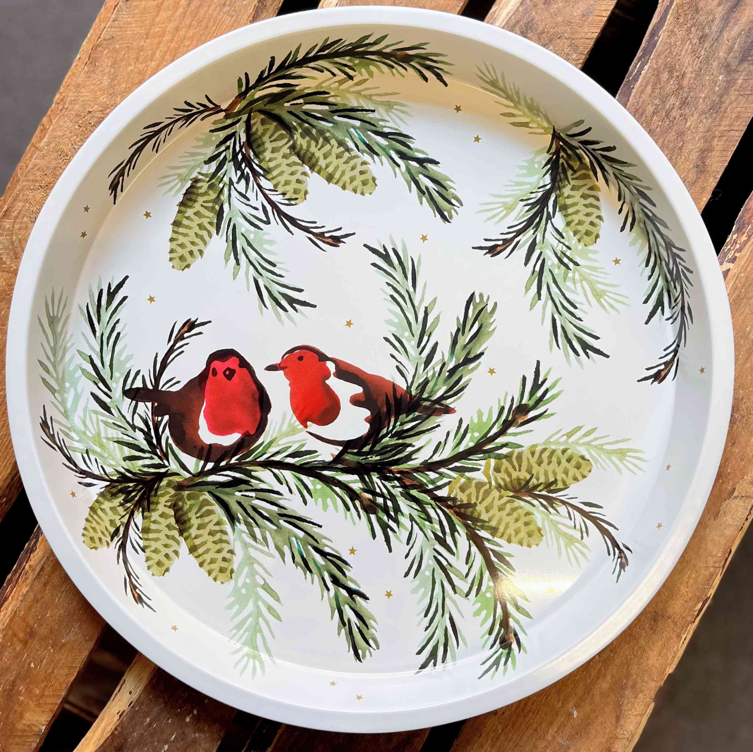 Emma Bridgewater Spruce Christmas Round Serving Tray