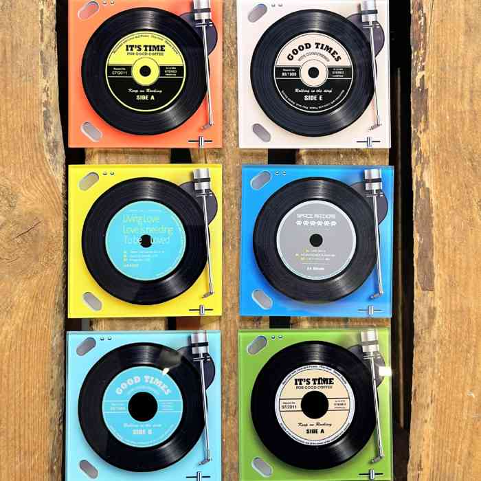 retro-square-glass-record-label-coasters-set-of-6