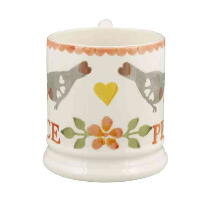Emma Bridgewater ‘Lovebirds’ Coral Half Pint Mug - 2 styles - Image 7