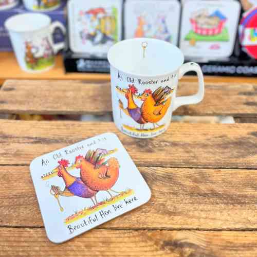 draw-uk-funny-mug-an-old-rooster-and-his-beautiful-hen-mug-and-coaster-set