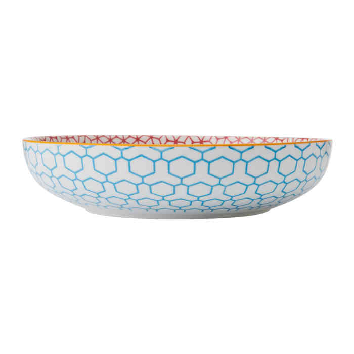 mikasa-geometric-pattern-pasta-bowl