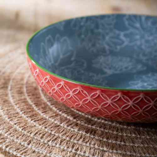 mikasa-leaf-geometric-pasta-bowl