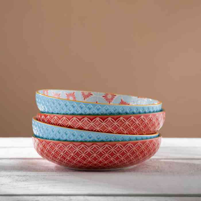 Mikasa Blue Mosaic Pasta Bowl - Image 2