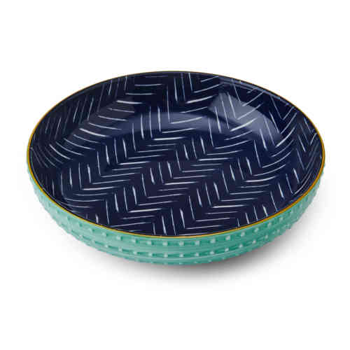 mikasa-indigo-chevron-pasta-bowl