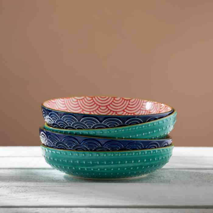 Mikasa Indigo Chevron Pasta Bowl - Image 2