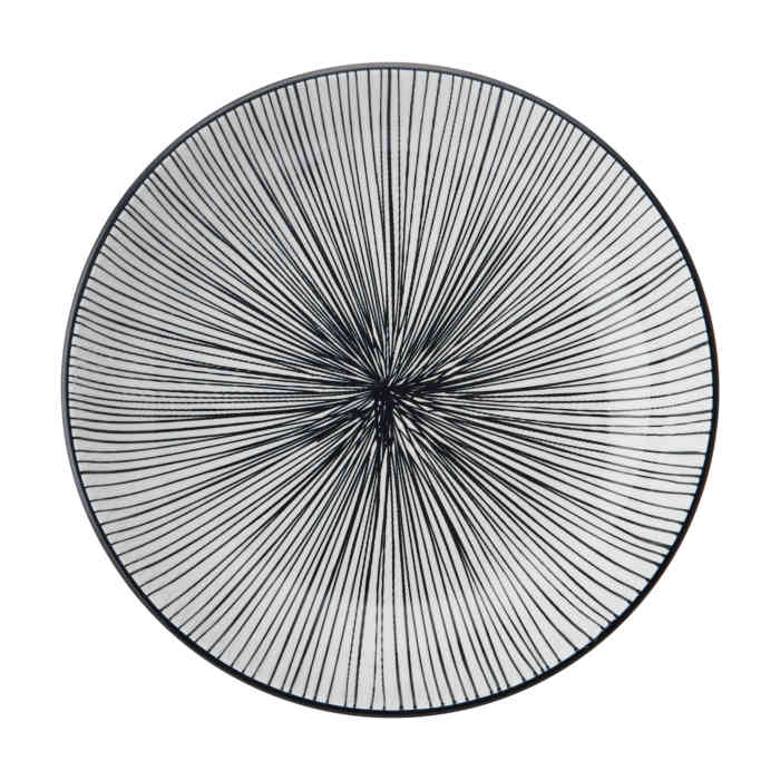 mikasa-black-stripe-pasta-bowl