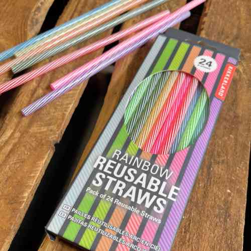 kikkerland-reusable-rainbow-straws-pack-of-24