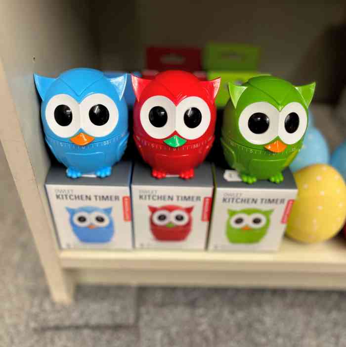 kikkerland-owl-kitchen-timer-3-colours