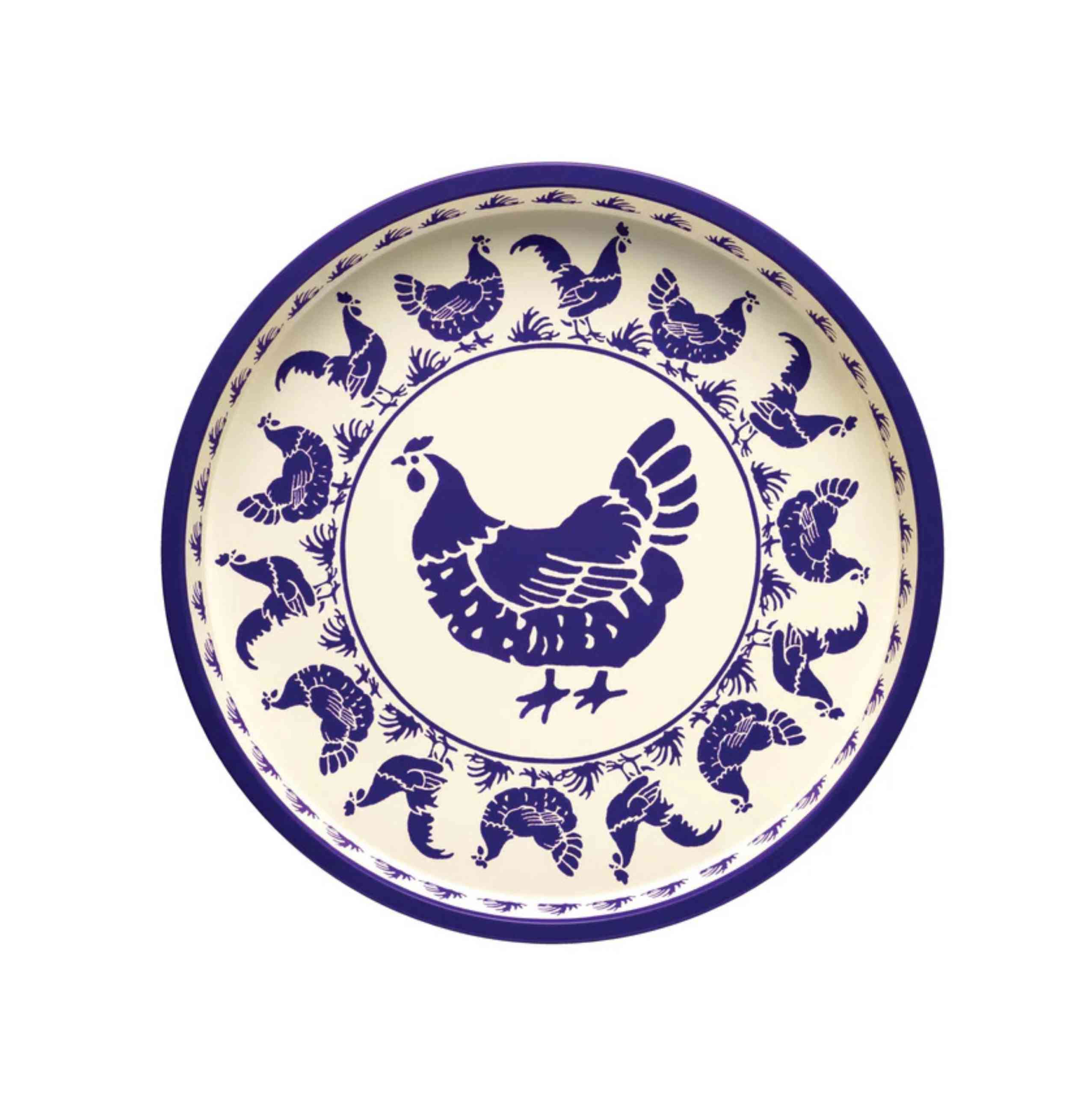 emma-bridgewater-blue-hen-round-tray