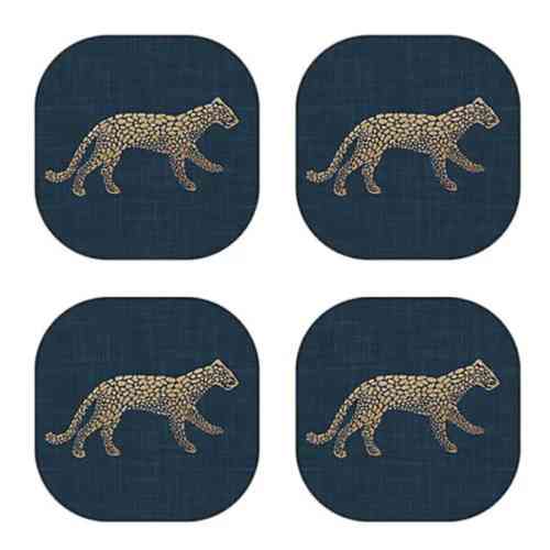 istyle-luxe-velvet-backed-coasters-set-of-4-cheetah
